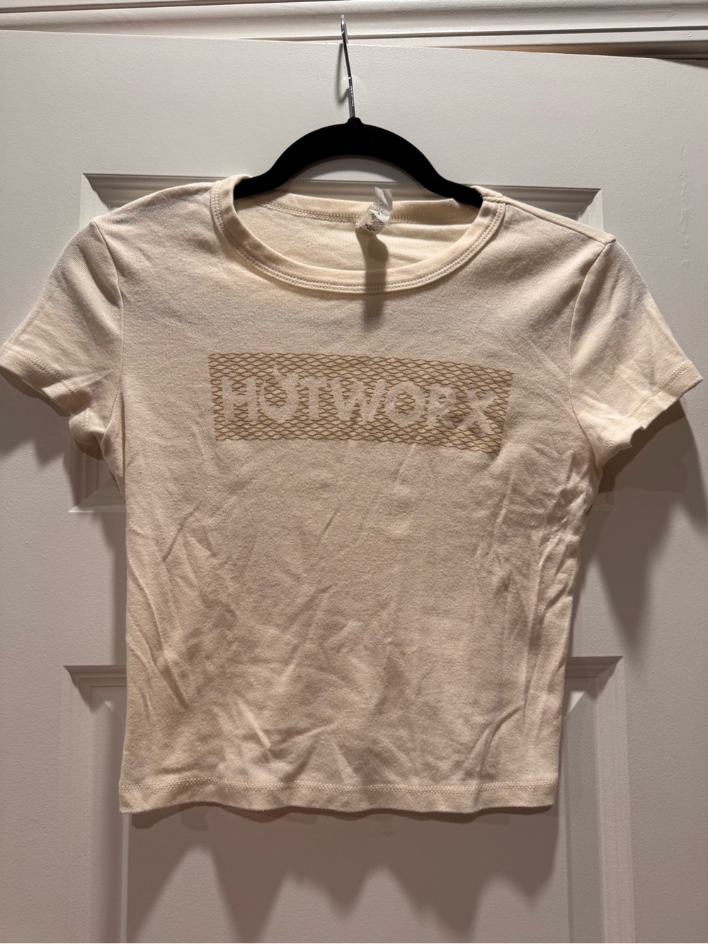 Hotworx Bella Canvas Cream Short Sleeve Baby Tee Stretch Fit